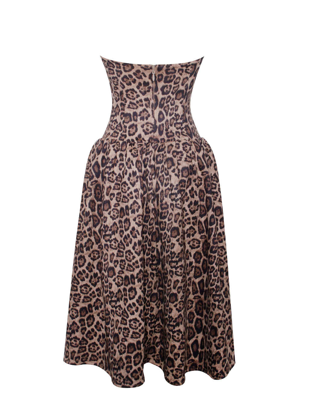 Henna Cheetah Print Midi Dress - HOUSE OF SHE