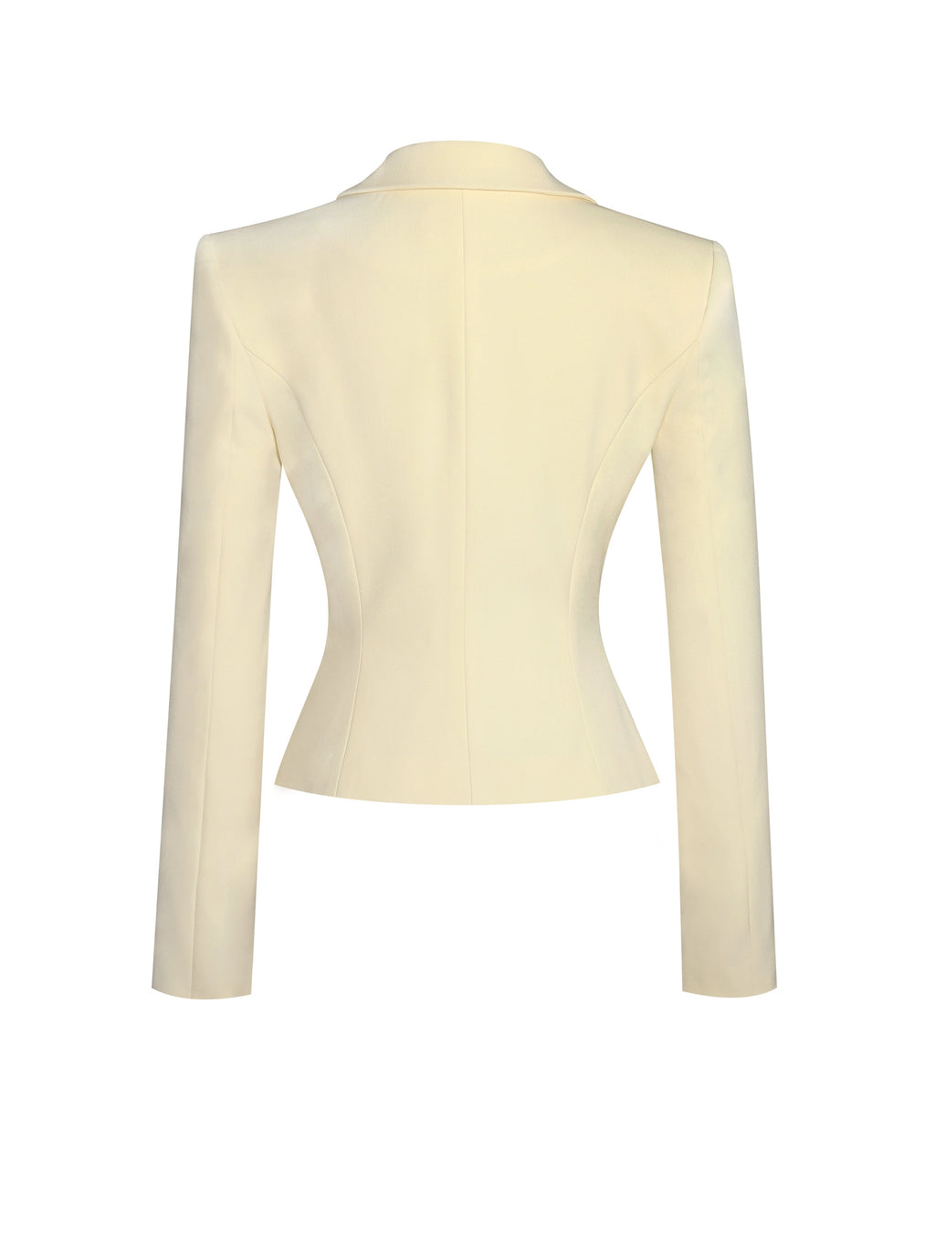 Quinne Butter Yellow Slim-fit Blazer - HOUSE OF SHE