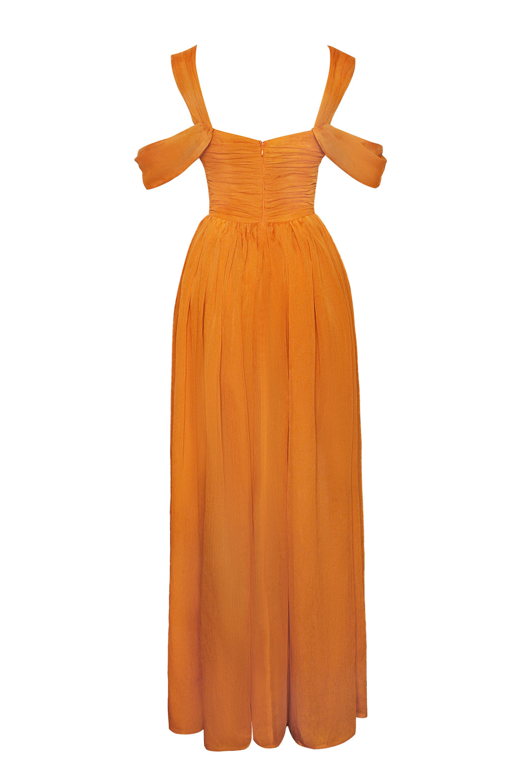 Jelani Layered Mesh High-Slit Drape Maxi Dress  HOUSE OF SHE