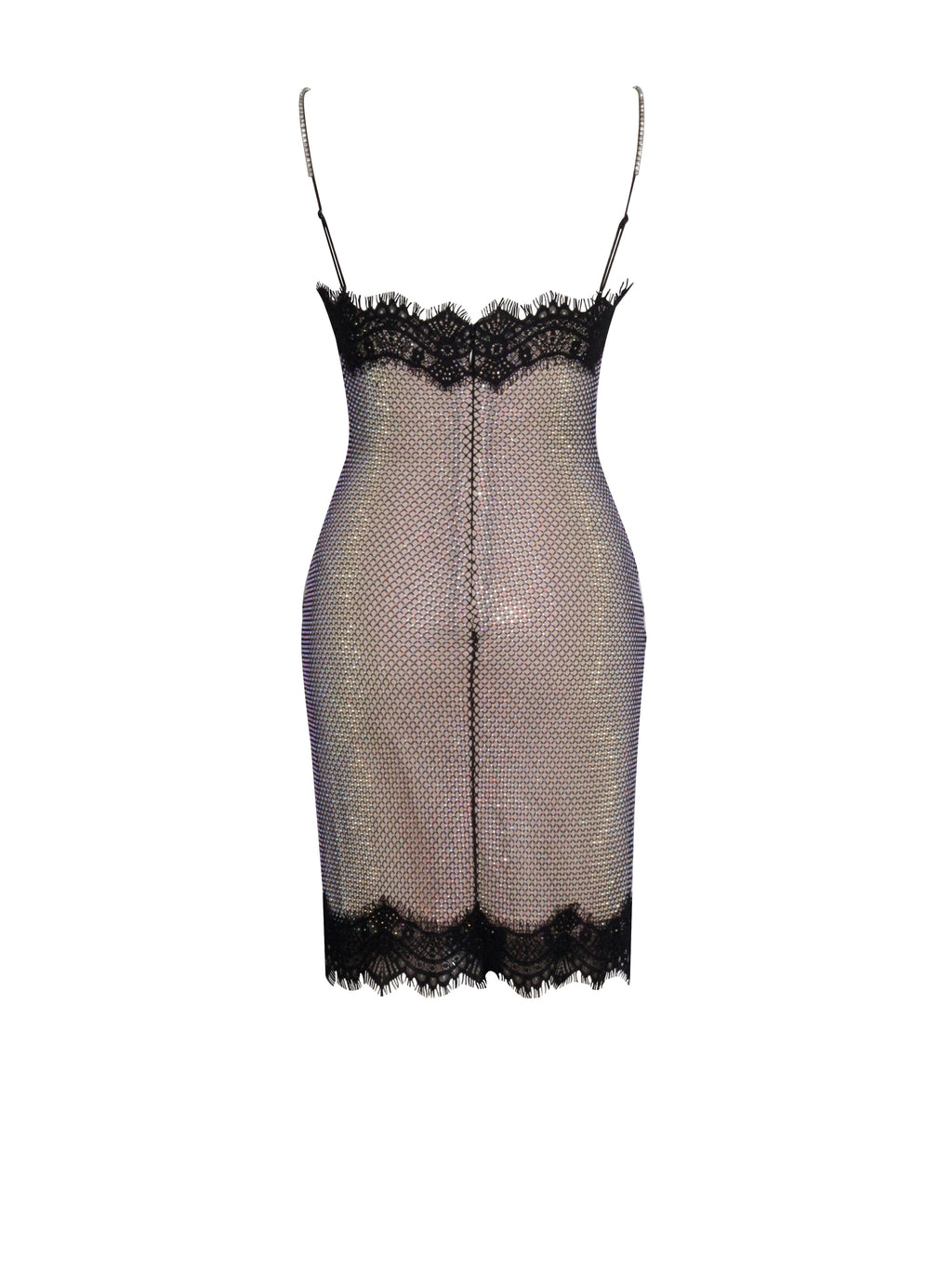Remi Mesh Rhinestone Lace Mini Dress  HOUSE OF SHE