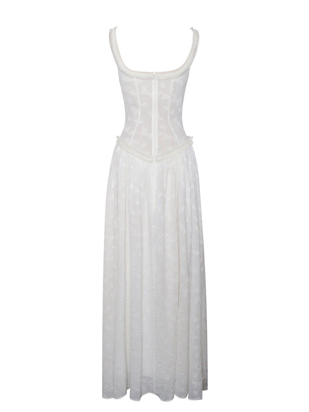 Lissa White High Slit Maxi Dress - HOUSE OF SHE