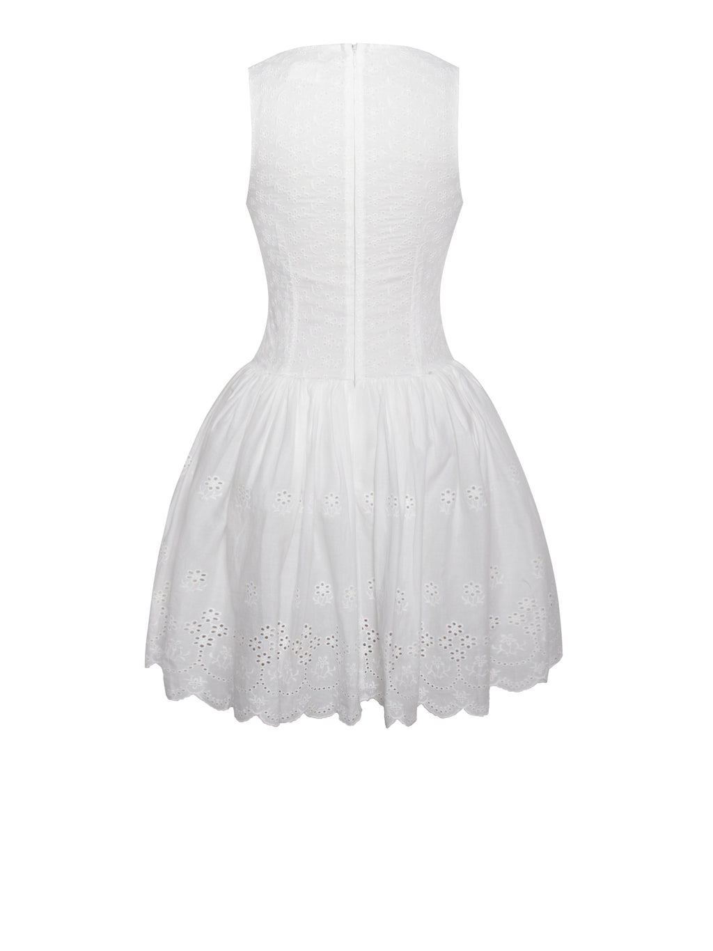 Aaliyah White Plunging Halter Drop Waist Mini Dress - HOUSE OF SHE