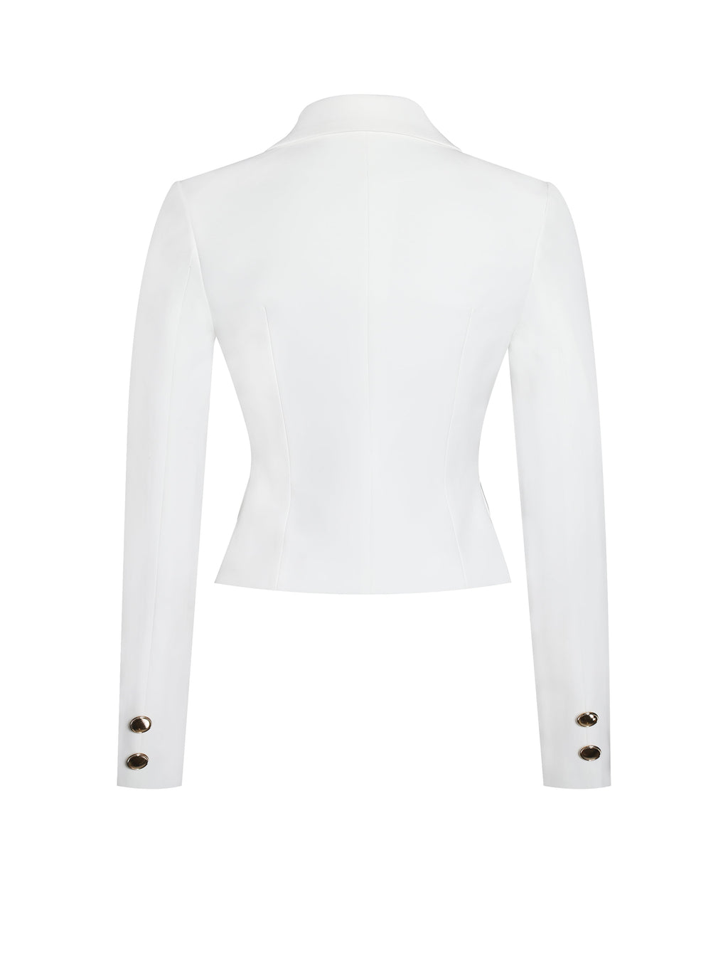 Oakley White Preppy Style Blazer Jacket - HOUSE OF SHE