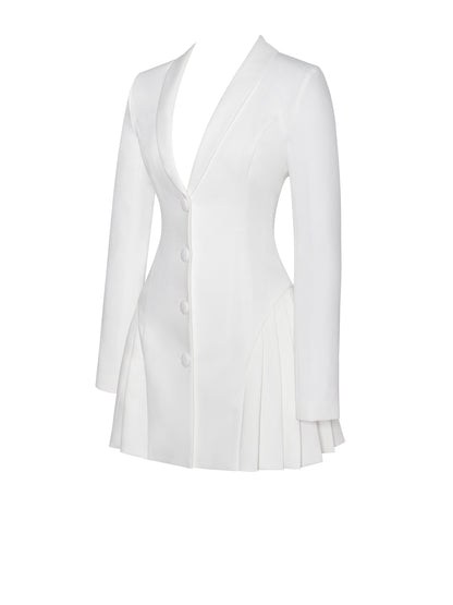 Lia White Blazer Dress