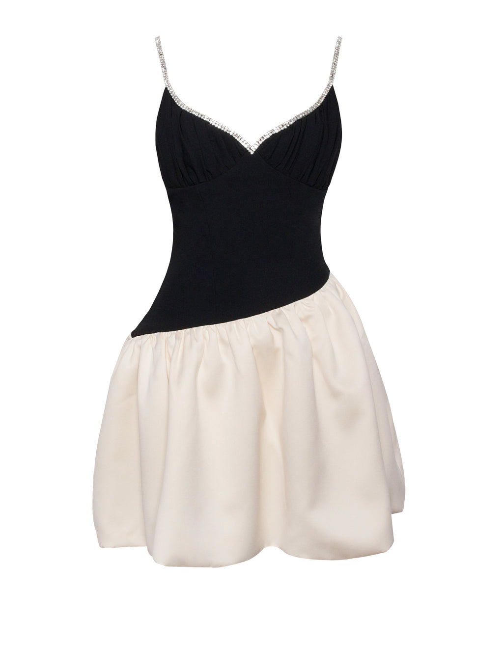 Blair Crystal Trim Drop Waist Mini Dress - HOUSE OF SHE