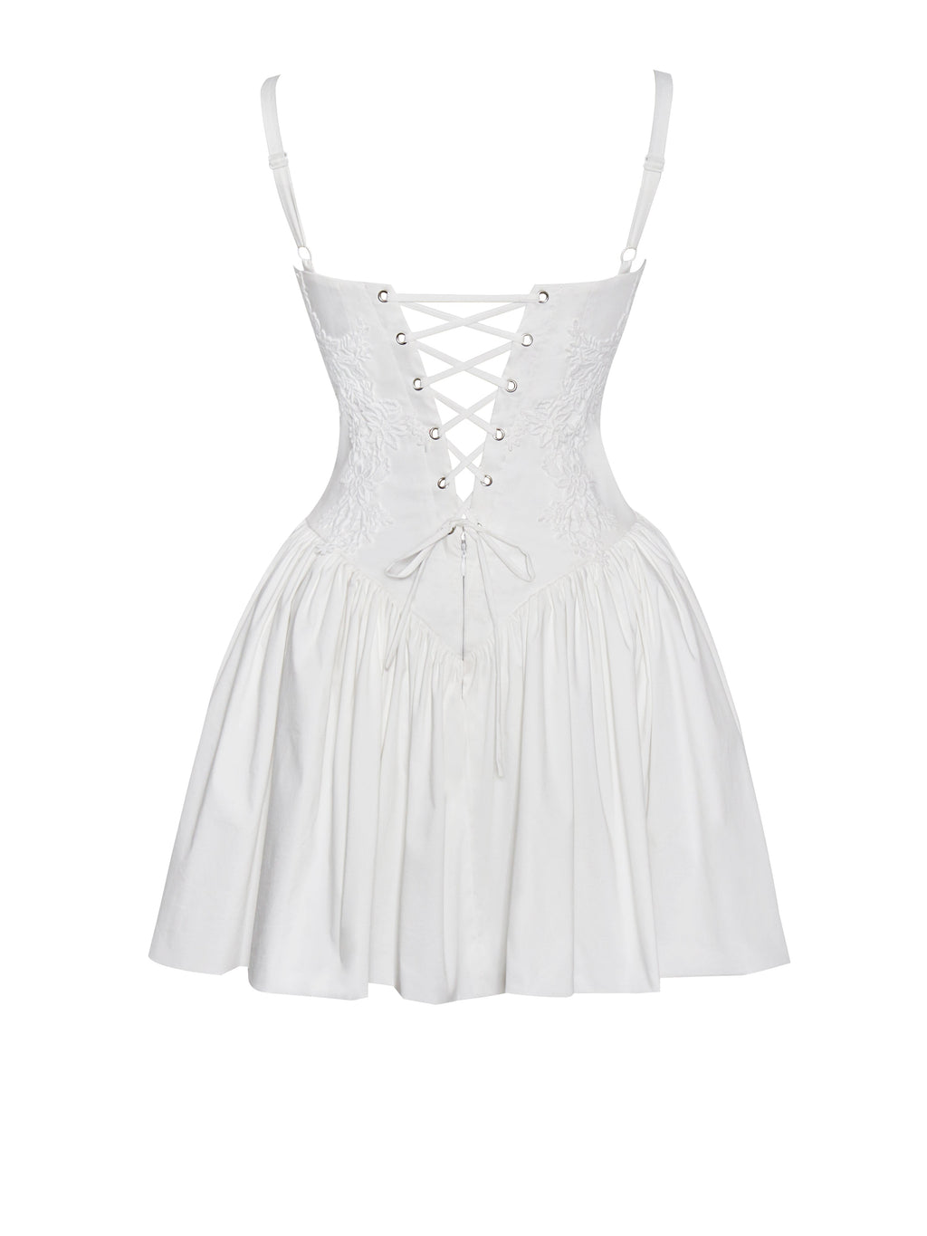 Kadi White Corset Mini Dress - HOUSE OF SHE
