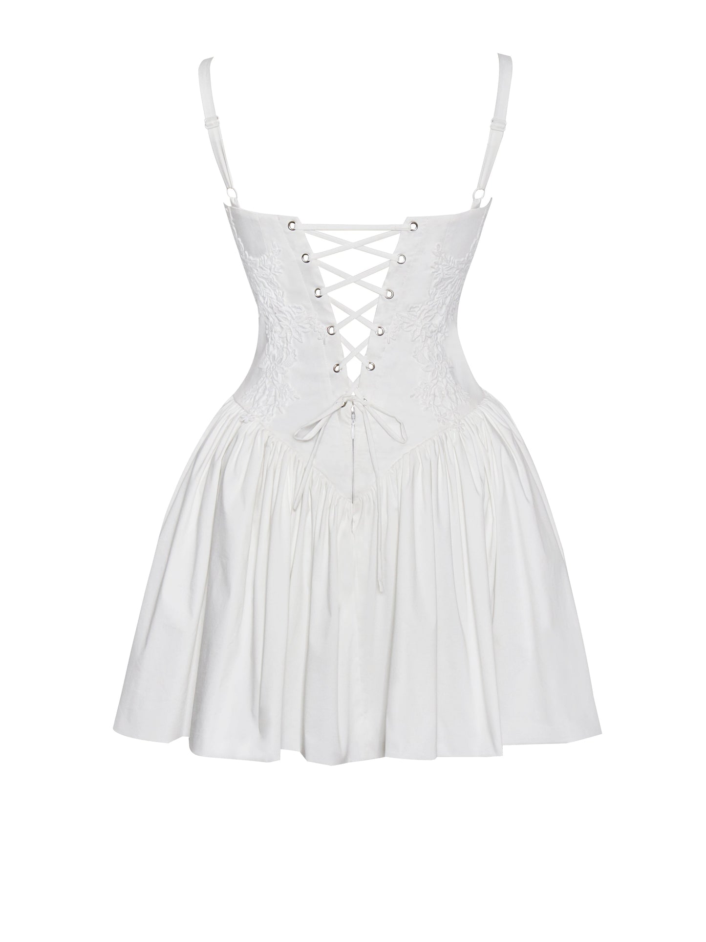 Kadi White Corset Mini Dress