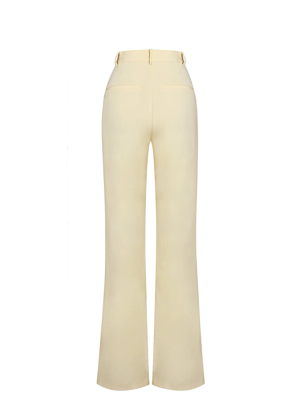 Quinnie Butter Yellow Slim Suit Pants - HOUSE OF SHE