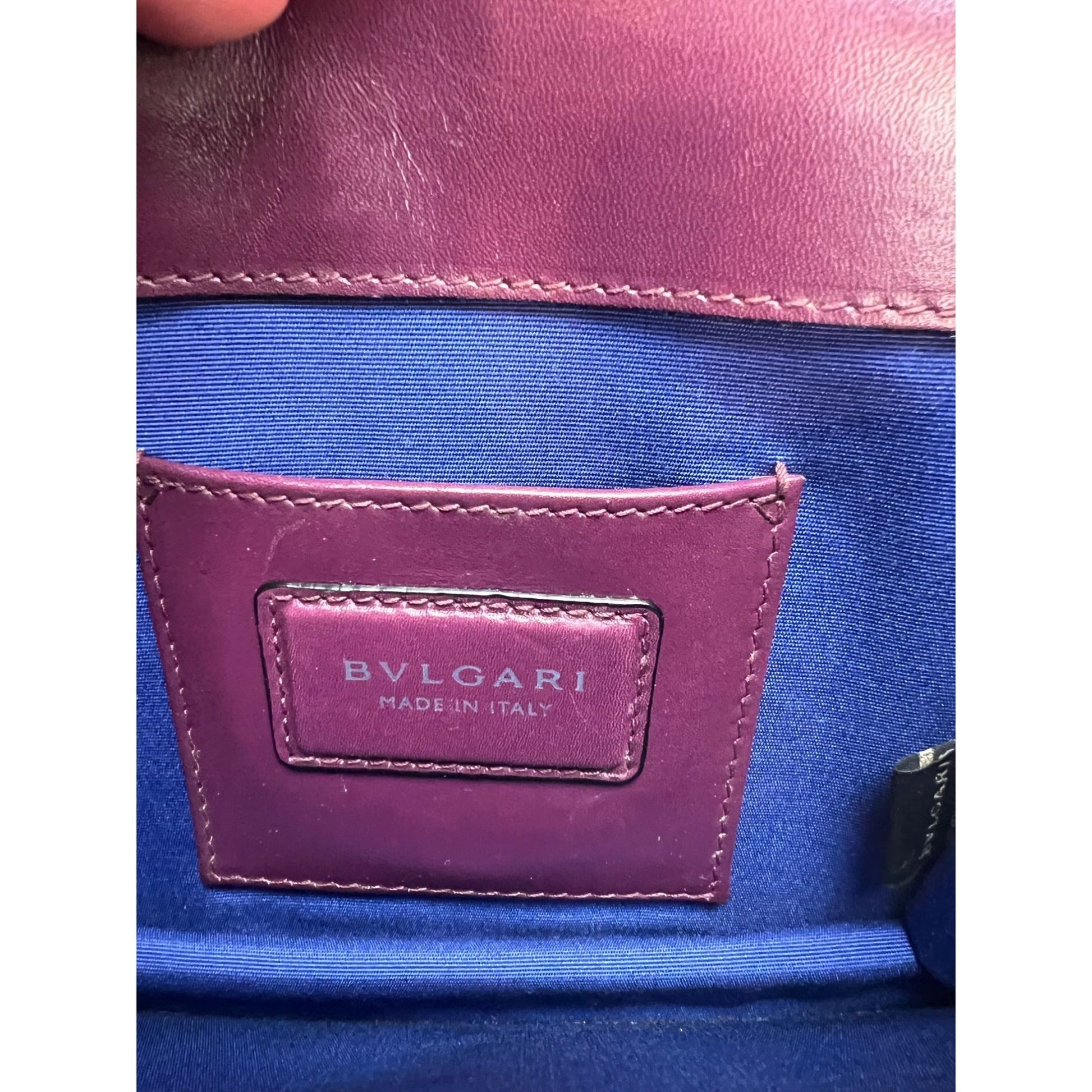 Bvlgari Calfskin Small Serpenti Forever Snake Plum Crossbody Bag - HOUSE OF SHE