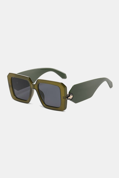 Polycarbonate Frame Square Sunglasses