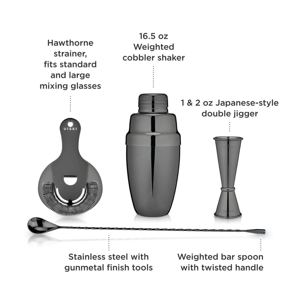 4-Piece Warren Barware Set - HOUSE OF SHE