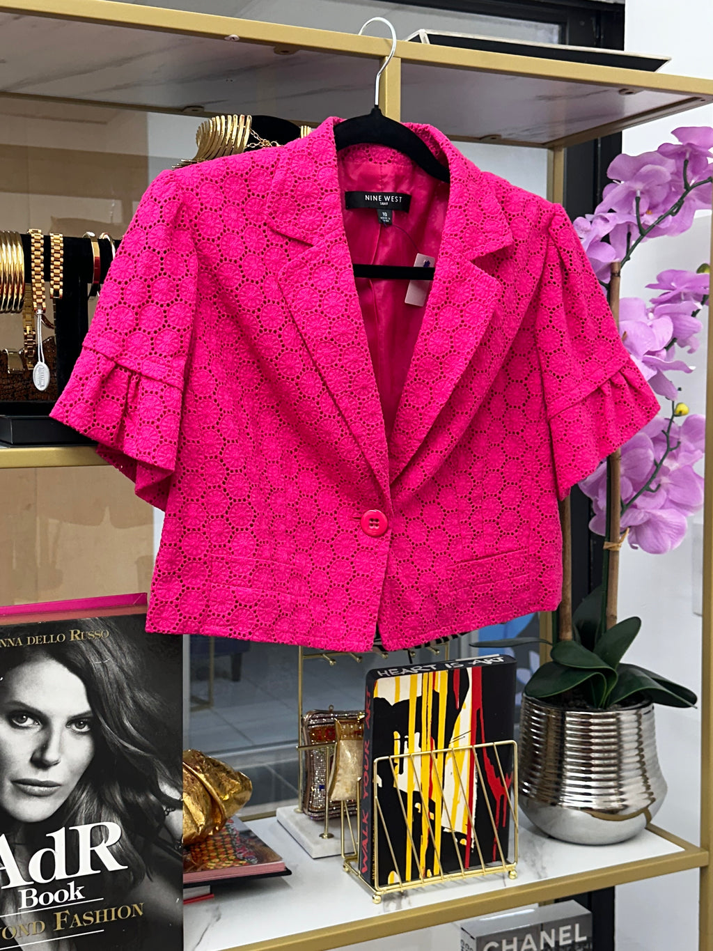 Express Pink Crotchet Top  HOUSE OF SHE