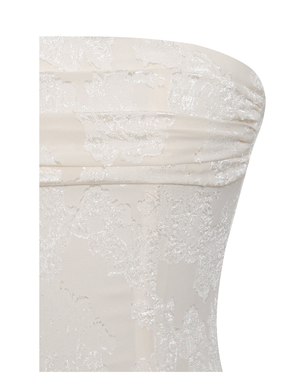 Tia Off White High Slit Maxi Dress  HOUSE OF SHE