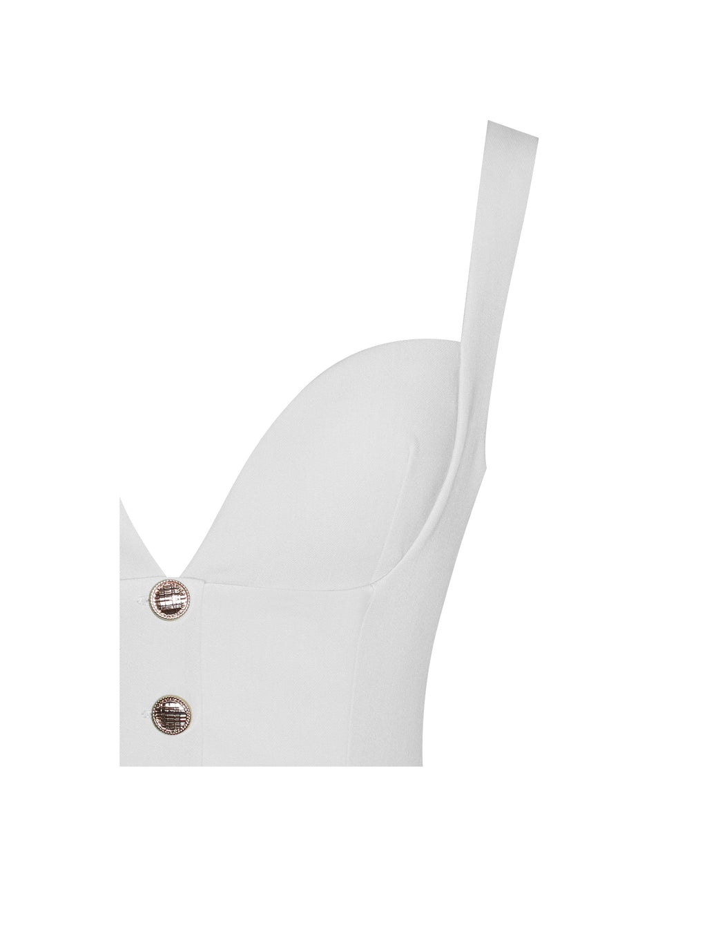 Tala White Sleeveless Pleated Preppy Mini Dress - HOUSE OF SHE