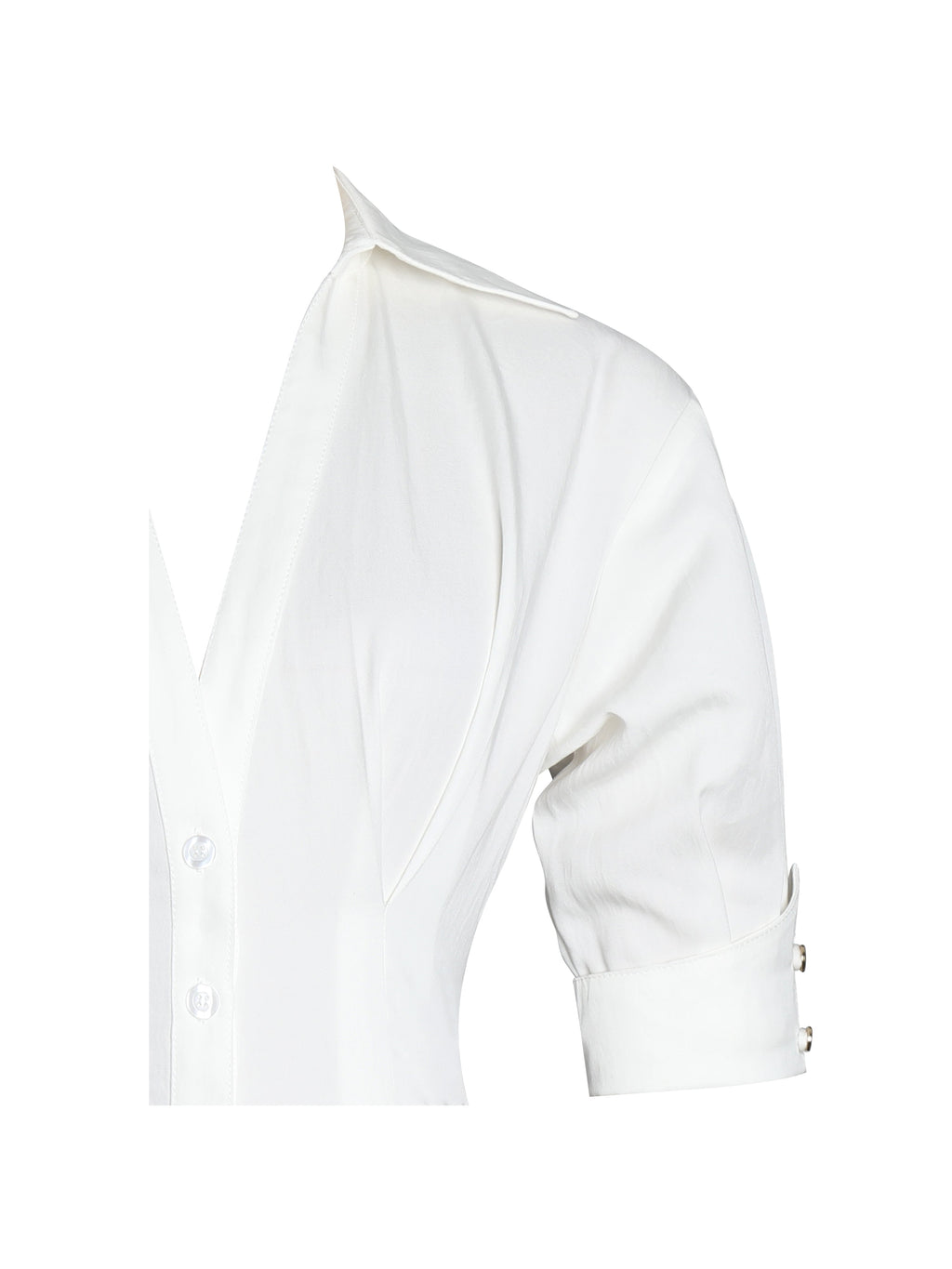 Palina Lyocell Pleated Midi Preppy Shirt Dress - HOUSE OF SHE