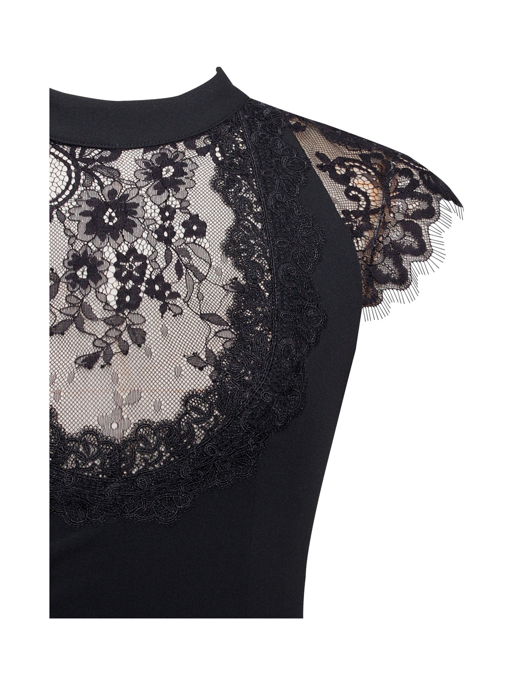 Nella Black Lace Mini Dress  HOUSE OF SHE