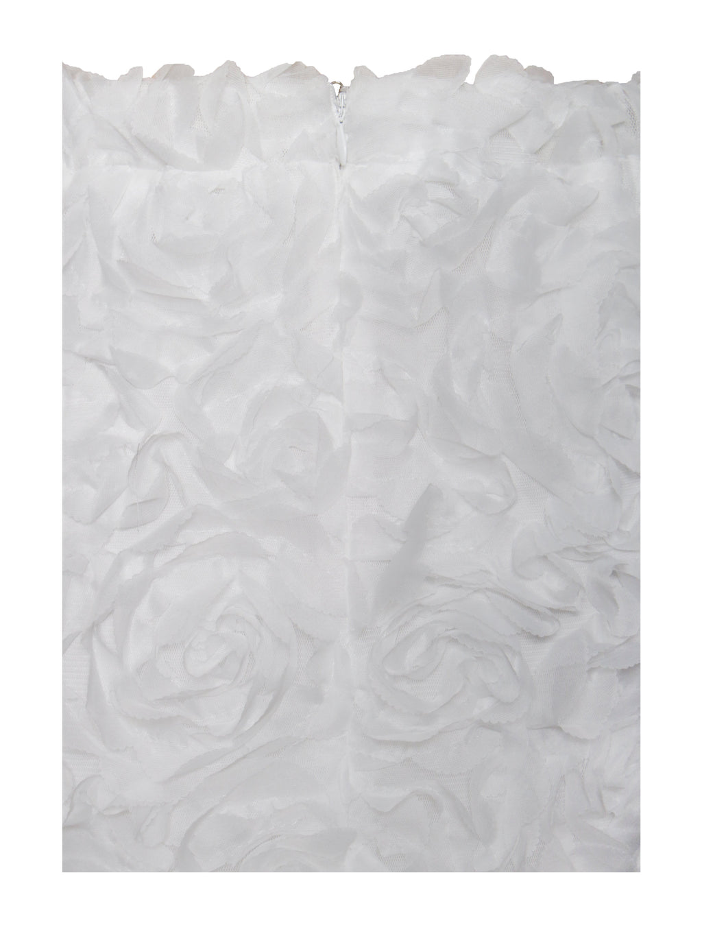 Qiana White Floral Appliqué Mini Skirt - HOUSE OF SHE