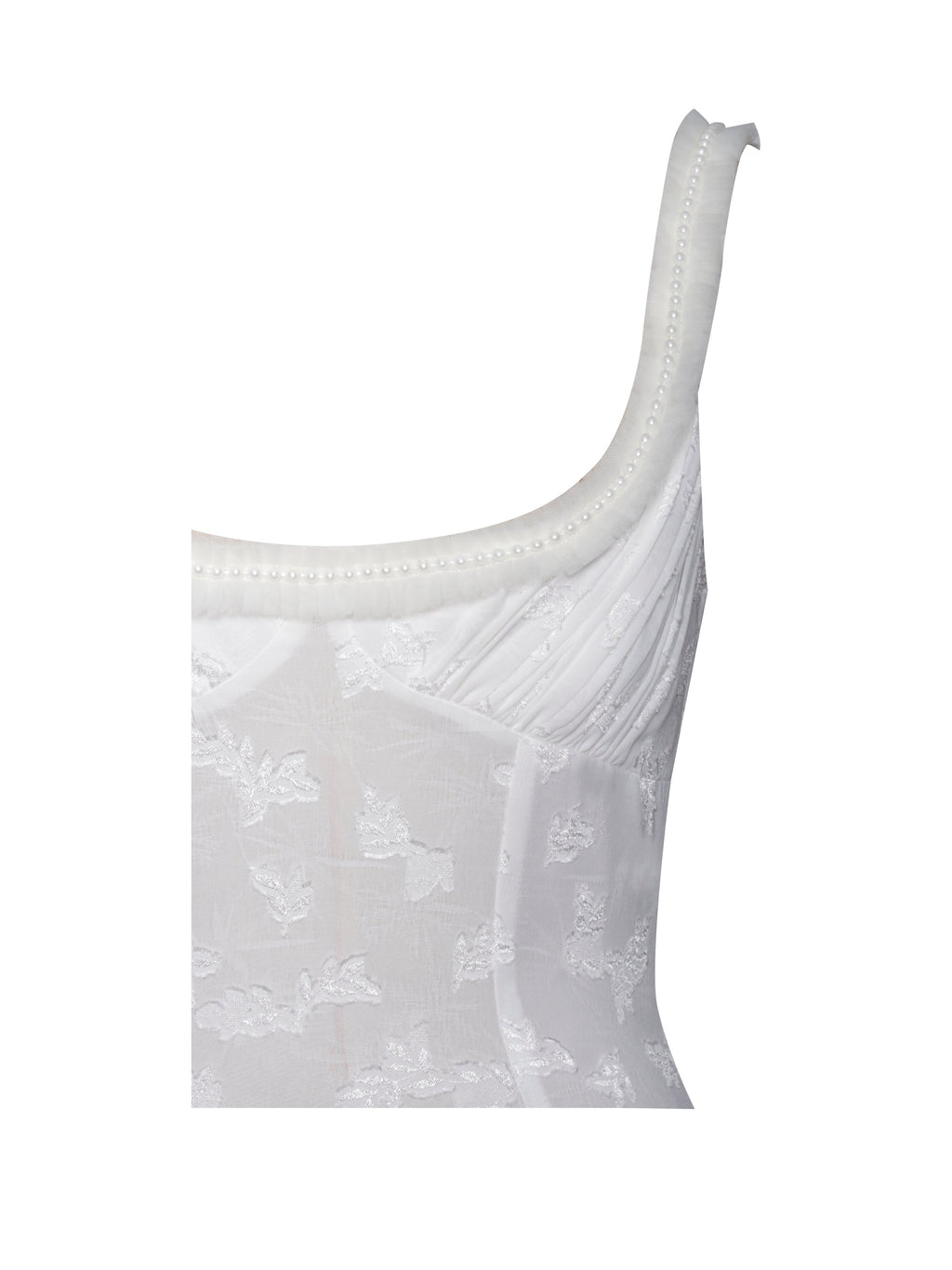 Lissa White High Slit Maxi Dress - HOUSE OF SHE