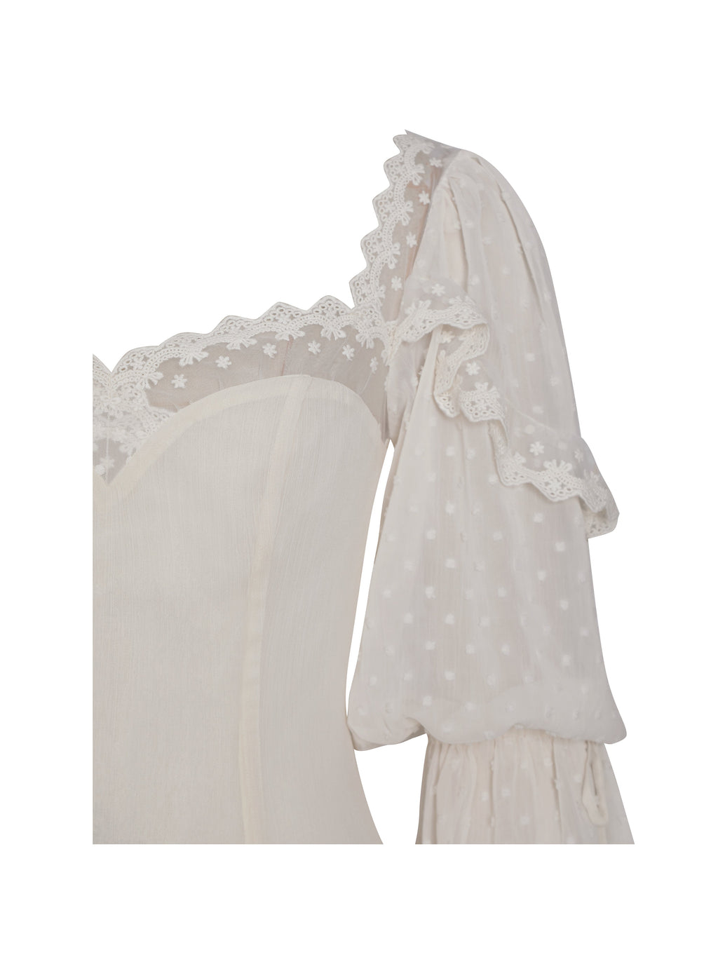 Zakira Lace Trim Half Sleeve Mini Dress - HOUSE OF SHE