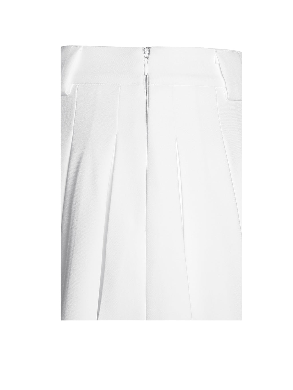 Oaklyn White Pleated Mini Skort - HOUSE OF SHE
