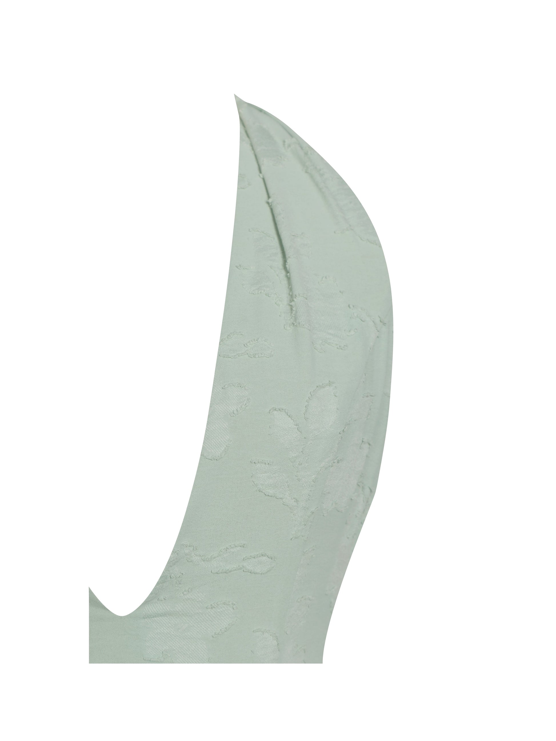 Magda Mint Green Deep V Neck Halter A-line Midi Dress - HOUSE OF SHE