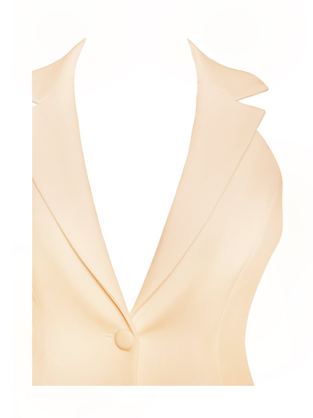Reyna Beige Pleated Mini Blazer Dress - HOUSE OF SHE