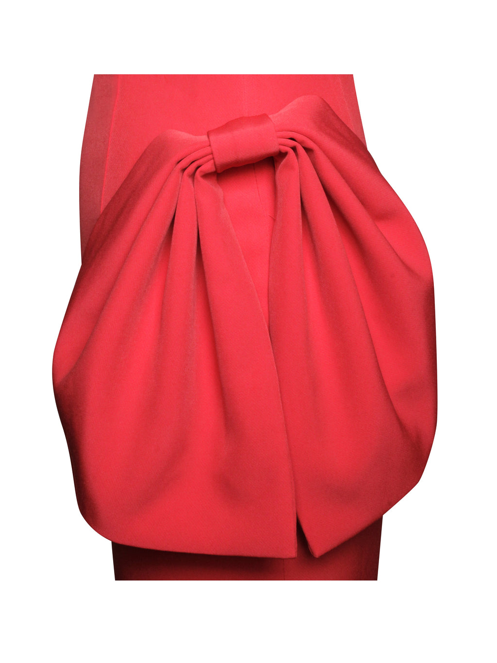 Radha Red Backless Longsleeve Maxi Dress with Bow  HOUSE OF SHE