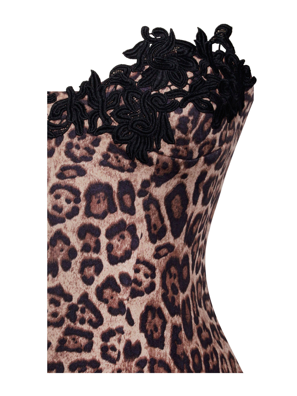 Henna Cheetah Print Midi Dress - HOUSE OF SHE