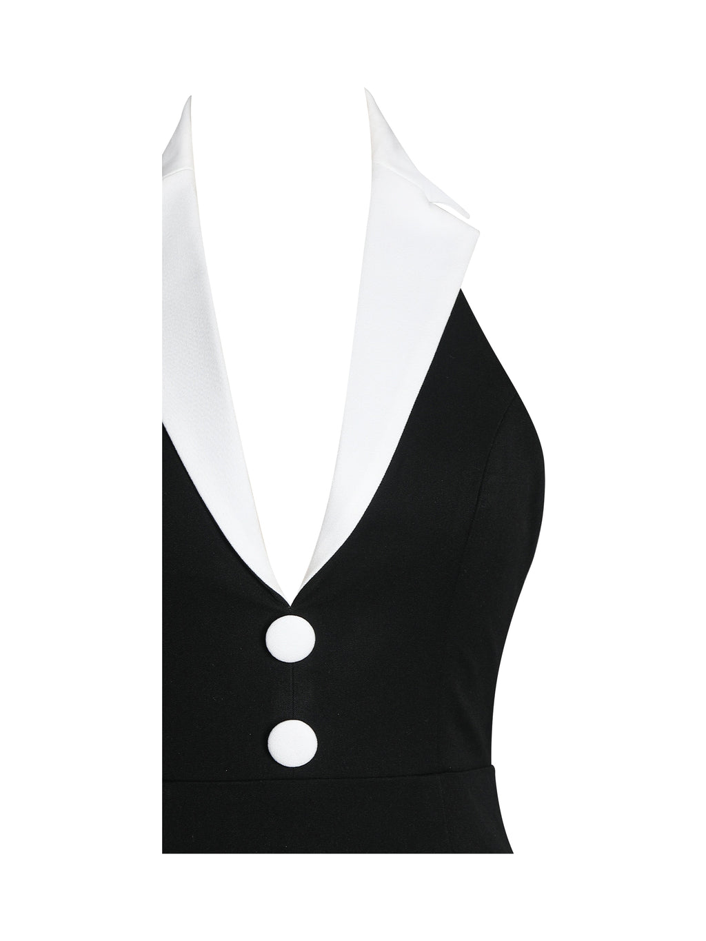 Raelyn Black and White Business Casual Maxi Dress - HOUSE OF SHE