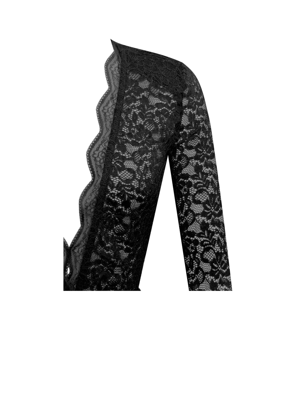 Nadina Black Lace Velvet Mini Dress  HOUSE OF SHE