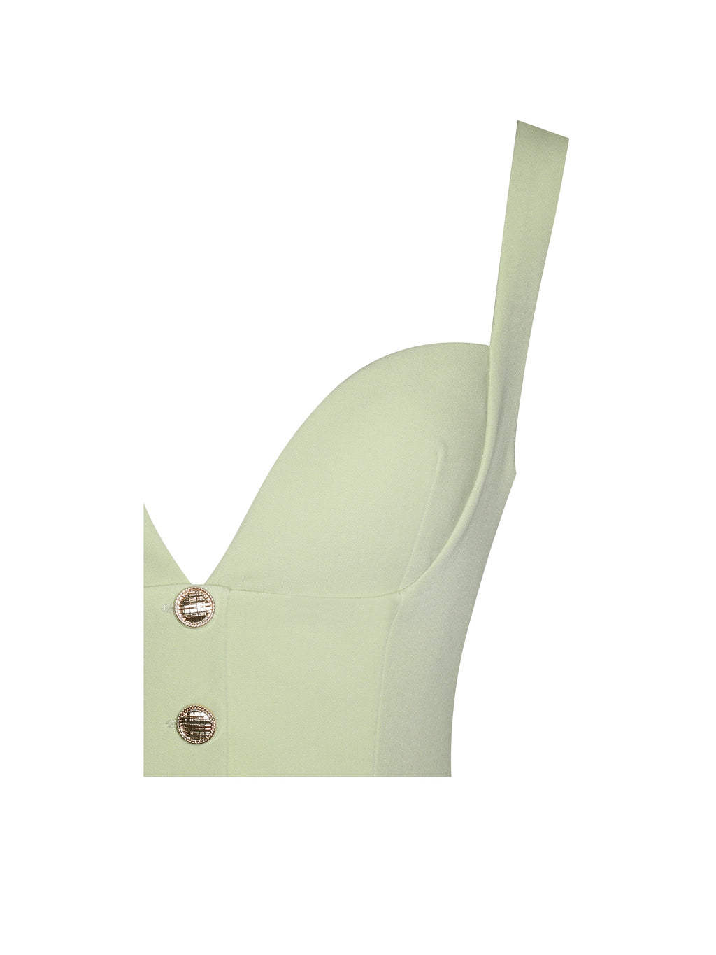 Tala Pistachio Green Sleeveless Pleated Preppy Mini Dress - HOUSE OF SHE