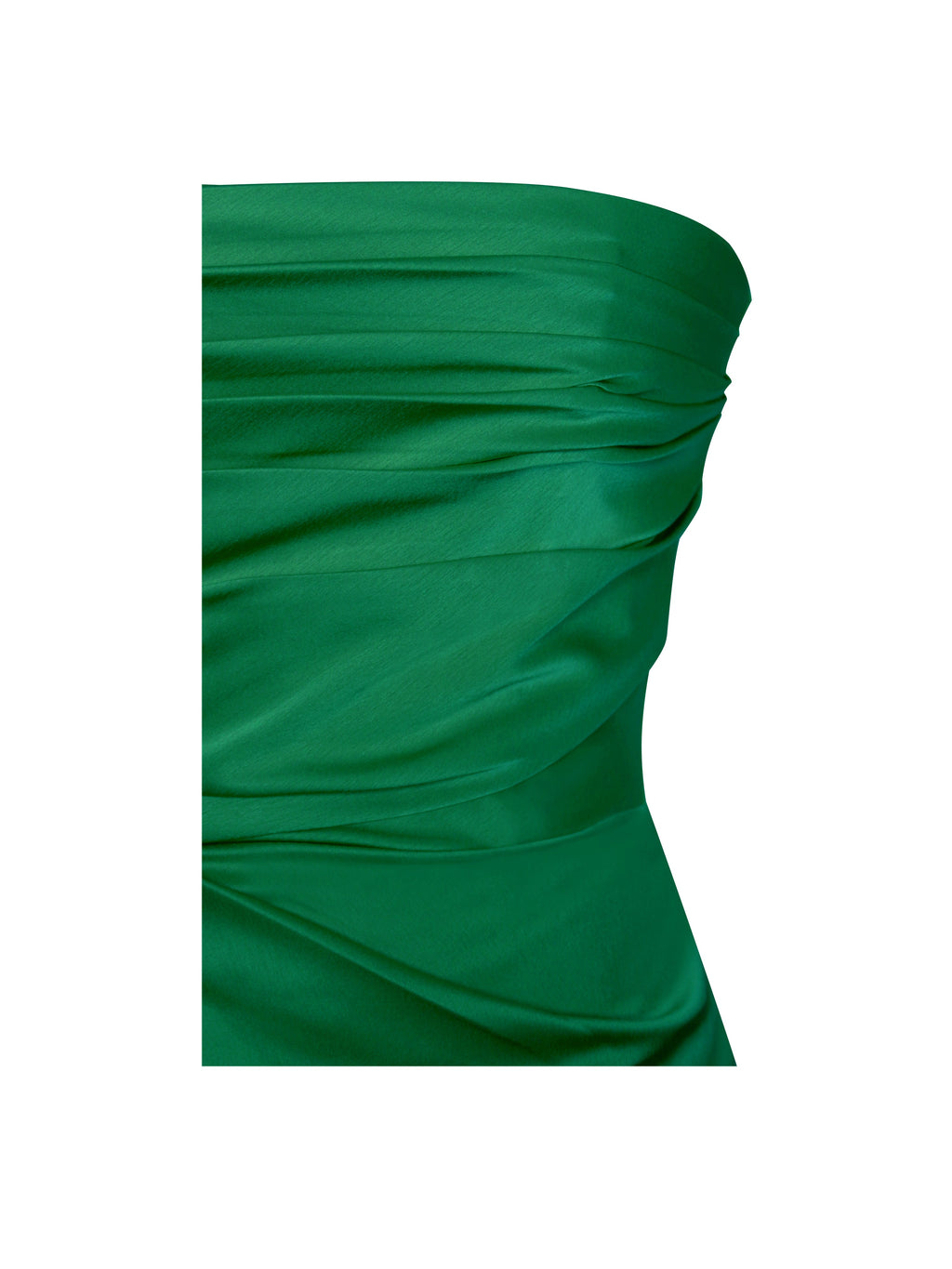 Perrin Emerald Green Feather Dress High Slit Gown - HOUSE OF SHE