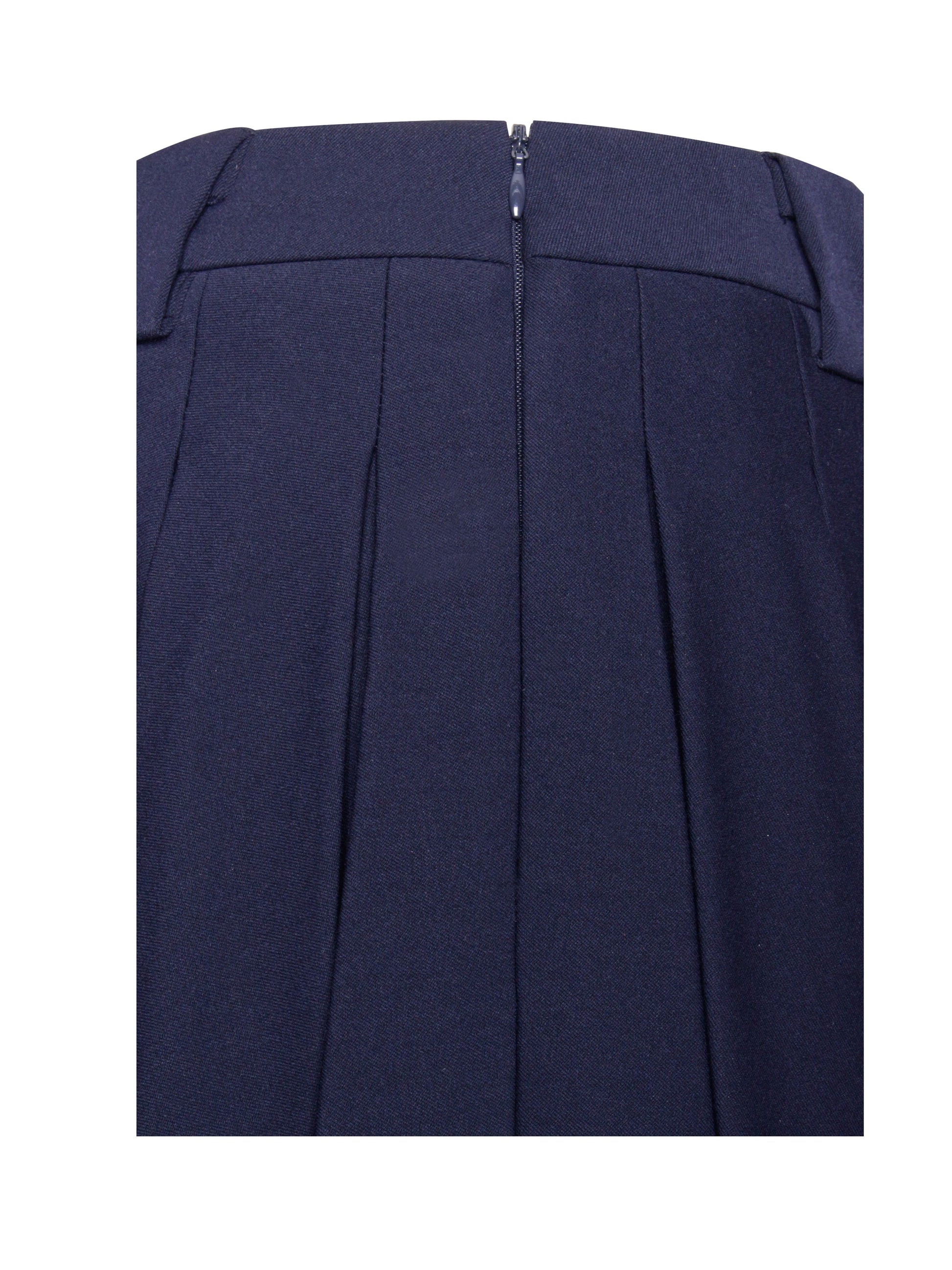 Nasya Navy Blue Pleated Mini Skort
