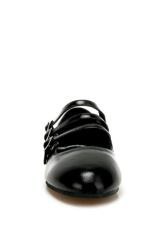 Macarina Triple Strap Mary Jane Sandals - HOUSE OF SHE