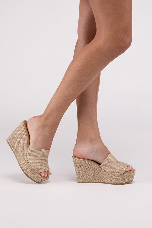 BOUNTY-S JUTE PLATFORM WEDGES  HOUSE OF SHE