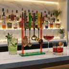 5-PC Gold Bartender Kit with Stand & Color Handles - HOUSE OF SHE