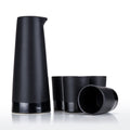 5-Piece Stoneware Sake Set in Black - HOUSE OF SHE