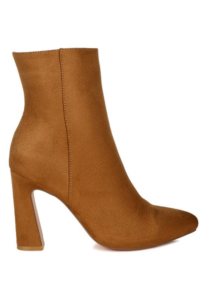 Clubdate Block Heeled Ankle Boots  HOUSE OF SHE