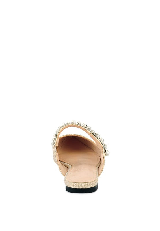 Geode Mary Jane Embellished Mules  HOUSE OF SHE