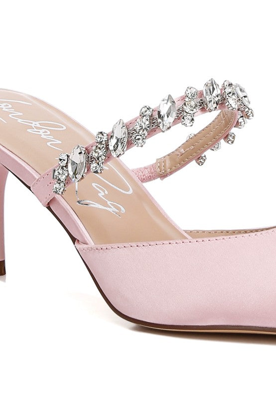 Sena Diamante Mule Heels - HOUSE OF SHE