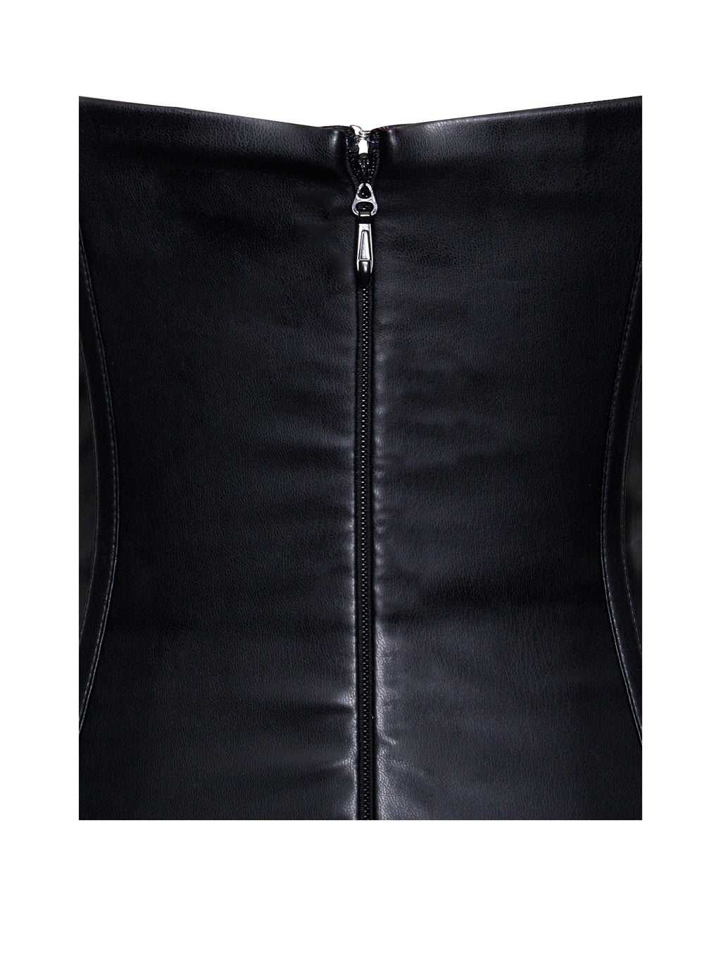 Mei Black Vegan Leather Corset Maxi Dress  HOUSE OF SHE