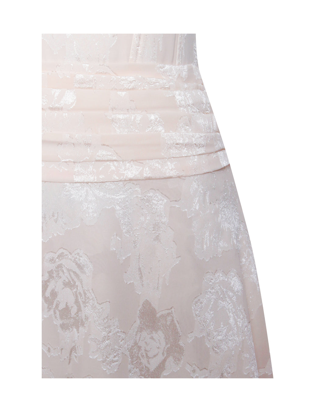 Quintana Jacquard Textured Slit Halter Mini Dress - HOUSE OF SHE