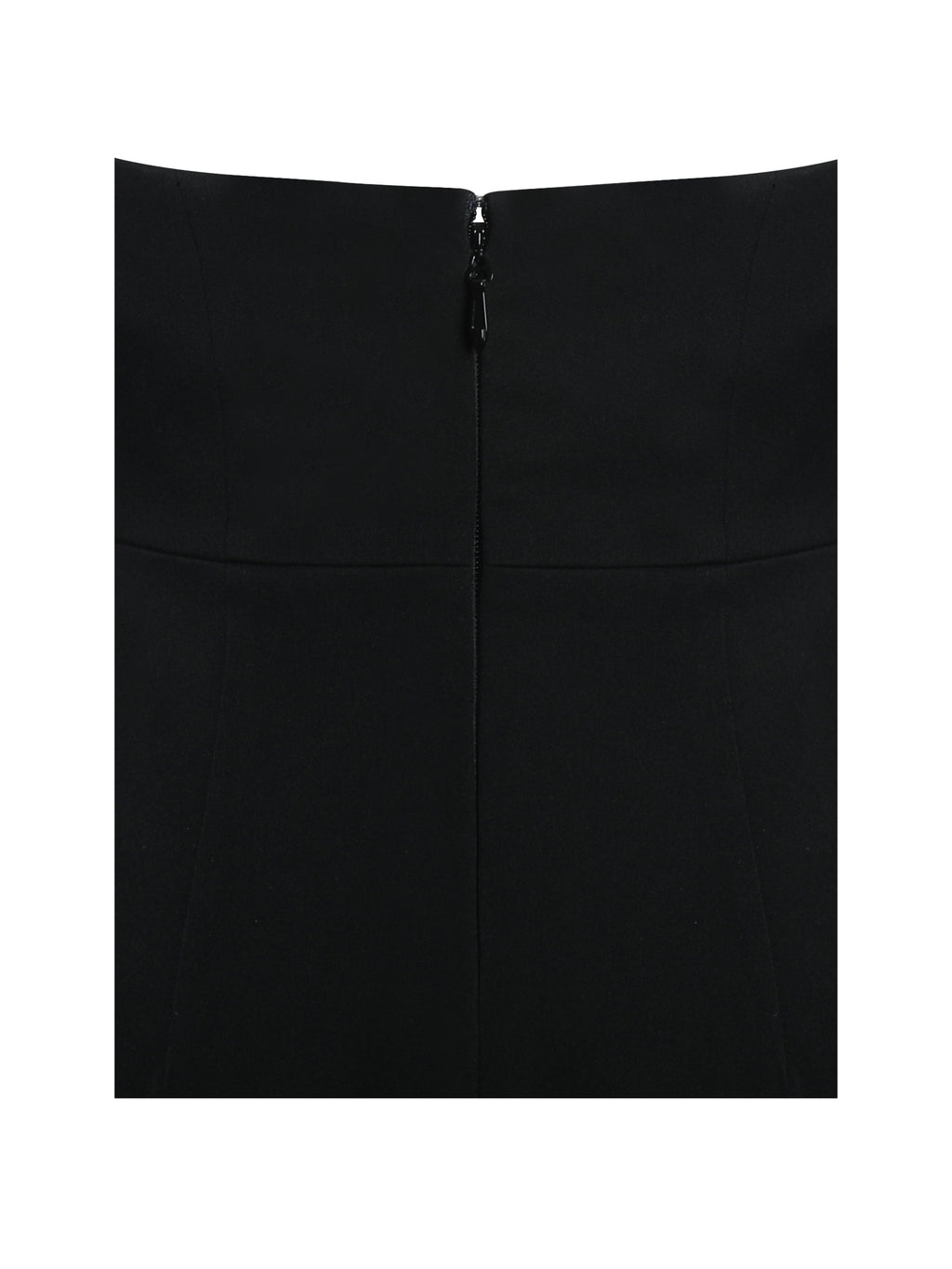 Ignacia Office Casual Black and White Halter Mini A-line Dress