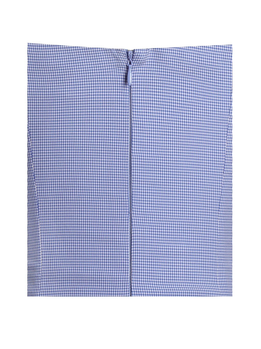 Sablee Checkered Puffy Off Shoulder Trim Bubble Hem Mini Dress - HOUSE OF SHE