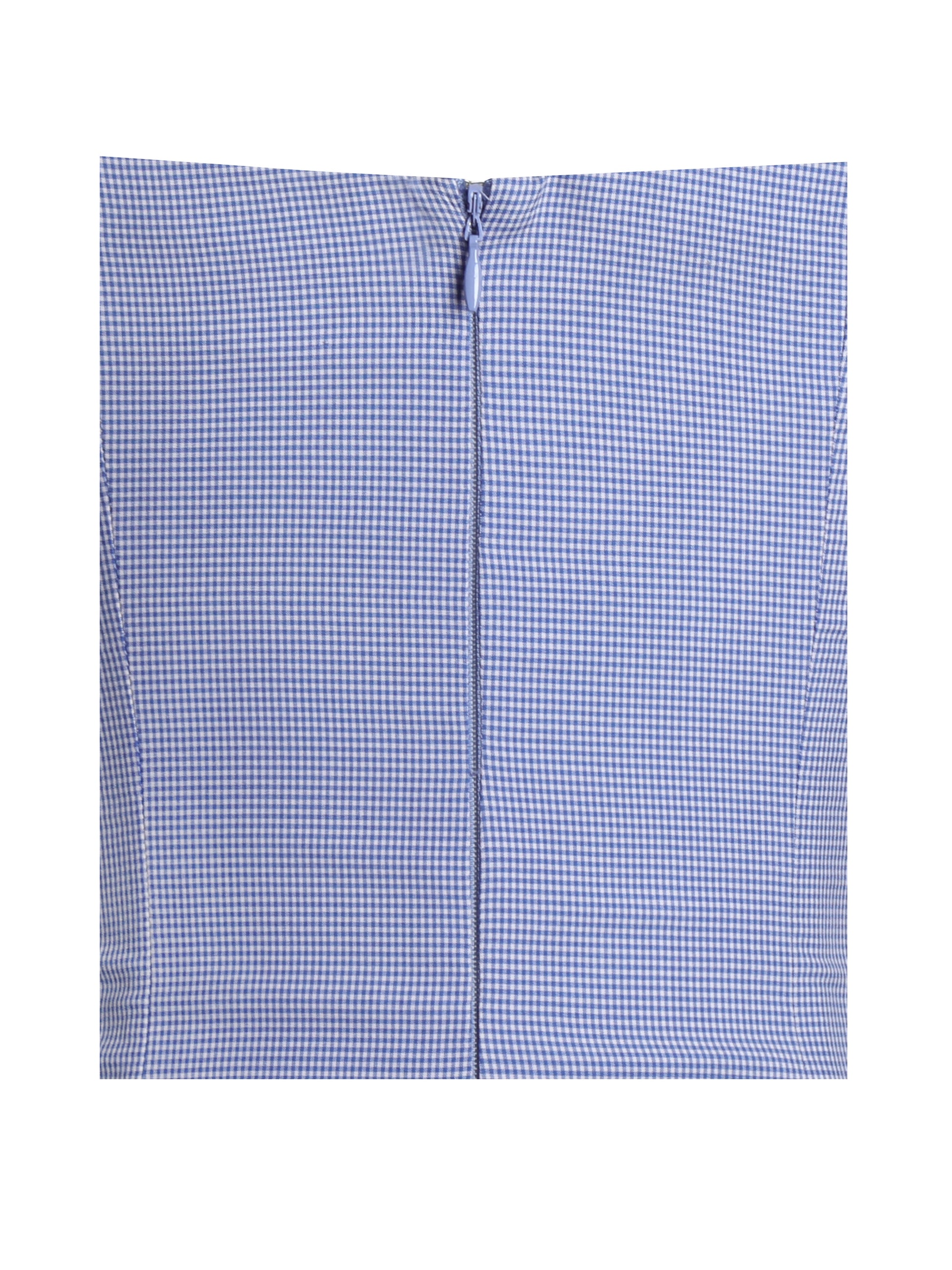 Sablee Checkered Puffy Off Shoulder Trim Bubble Hem Mini Dress - HOUSE OF SHE