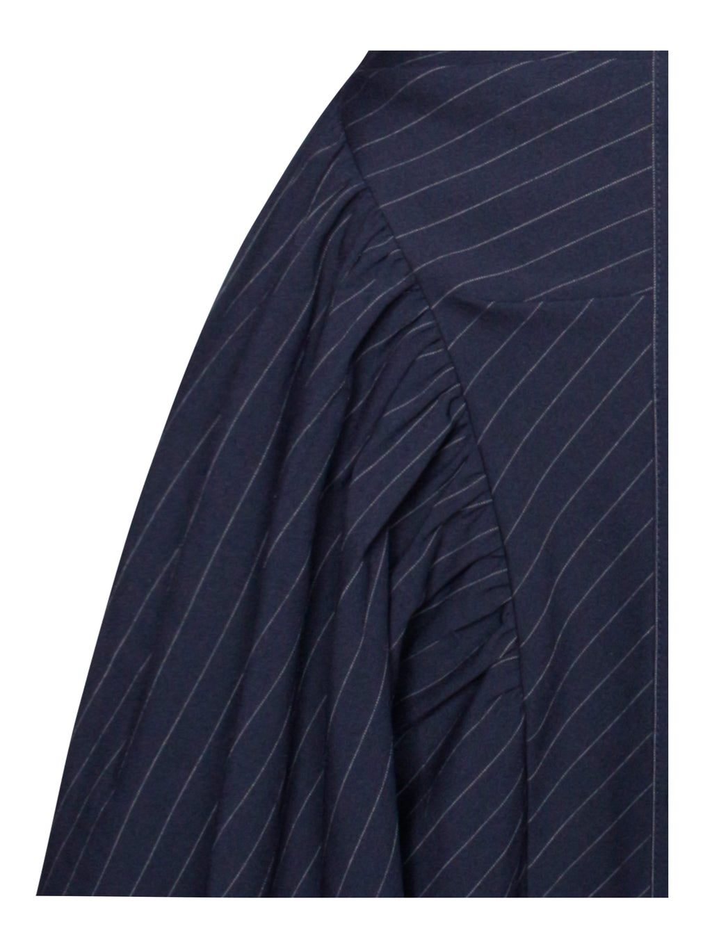 Melody Navy Blue Pinstripe Halter Drop Waist Mini Dress - HOUSE OF SHE