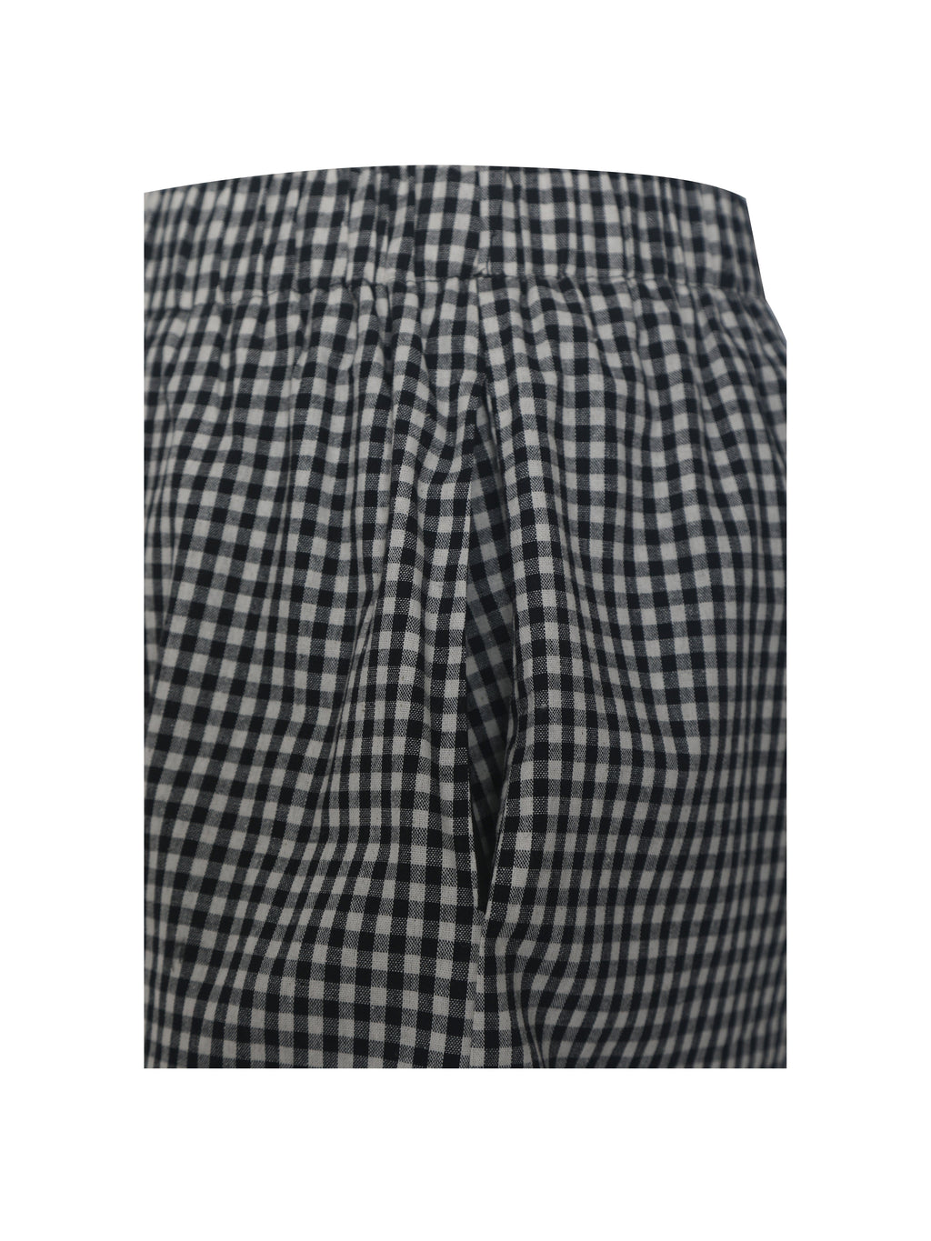 Qutayla Black Gingham Lace Trim Shorts - HOUSE OF SHE