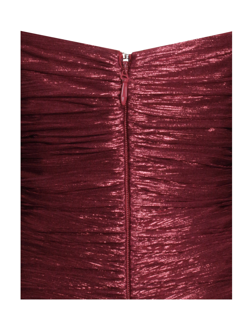 Sable Ruched Burgundy Glitter Mermaid Gown - HOUSE OF SHE