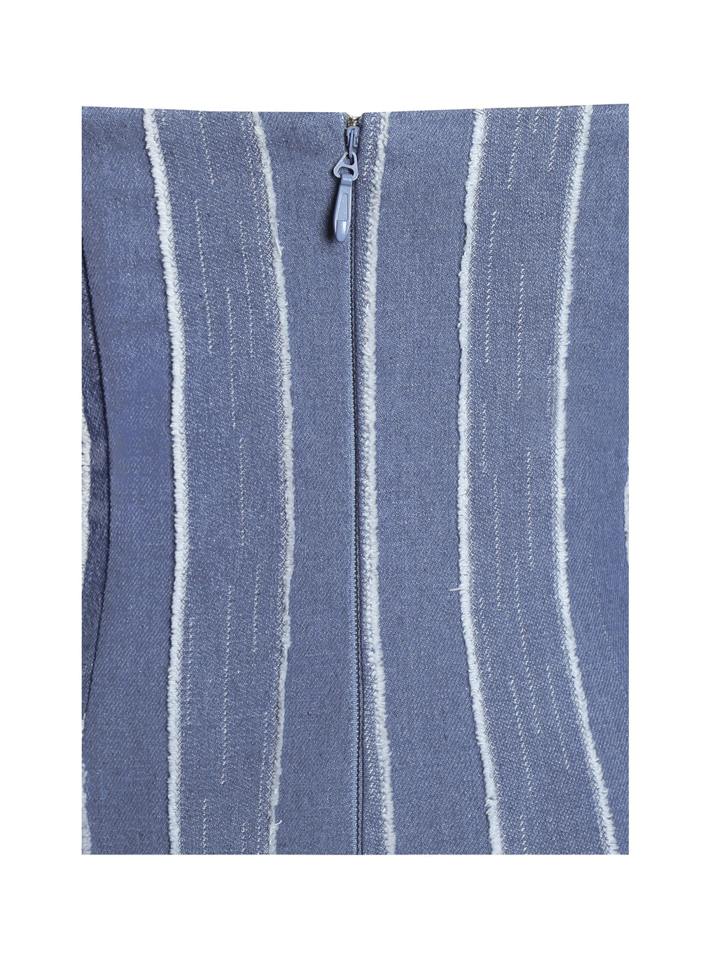 Abygail Stripe Cotton Denim Maxi Dress