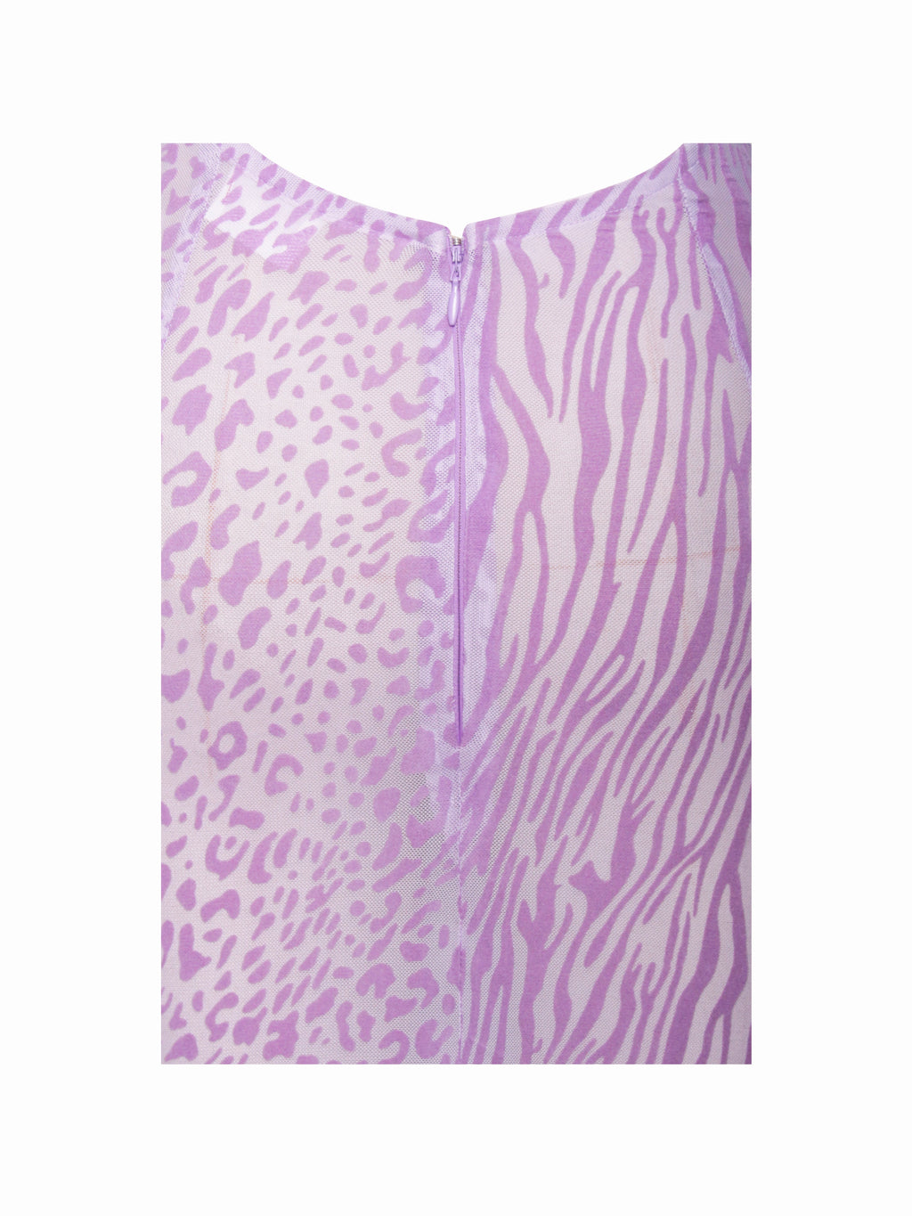Olena Purple Velvet Animal Print Mesh Halter Maxi Dress - HOUSE OF SHE